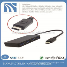 USB 3.1 Type-C USB-C to USB 3.O 4 Ports Hub Adapter For PC Laptop Tablet Apple New Macbook